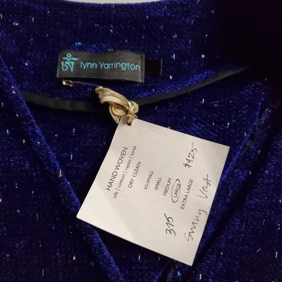 Lynn Yarrington Hand Woven Vest Sz Large NWT - Picture 13 of 14